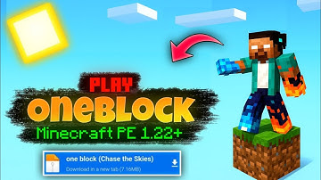 🌎ONE BLOCK Survival Map Download🔥 |  Minecraft PE 1.21+