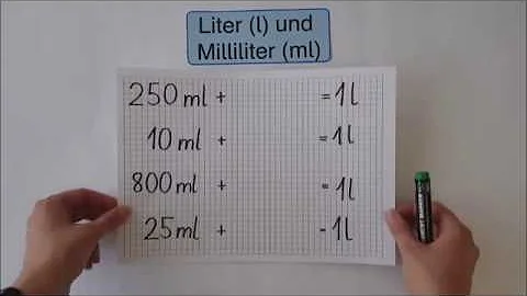 Wie viel Liter ist 1 l?