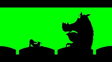Timon and Pumbaa Interrupt 4 Green Screen (Widescreen Scope)