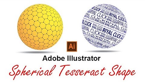 How to Create Spherical Tesseract Shape | Adobe Illustrator | Graphics Design