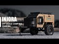 INJORA Off-Road Camping Trailer for 1/18 1/24 RC Crawlers TRX4M SCX24