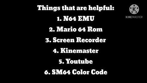 How to make SM64 Bloopers on A phone