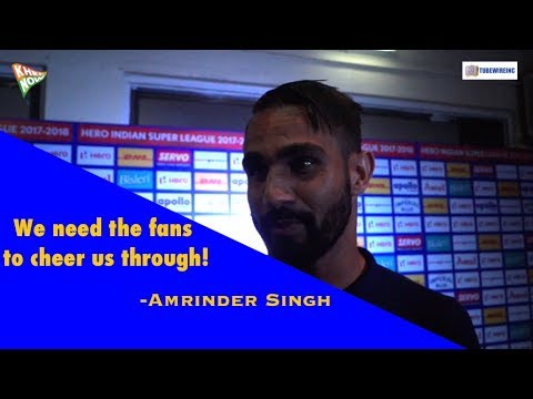 football score Amrinder Singh thanks Mumbai City Fans