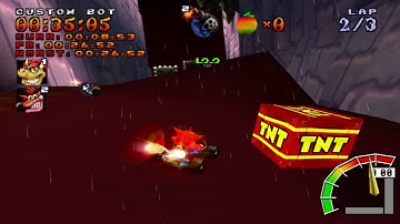 Crash Team Racing (Custom Bot) (SNES Bowser Castle 1) - The King of Koopas