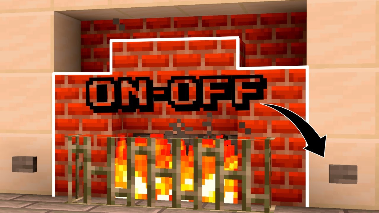 How To Make A Working Fireplace In Minecraft YouTube
