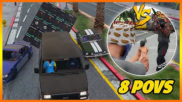Hydra Chase Down Gulag Gang Market Van (multiple pov) | Nopixel GTA RP