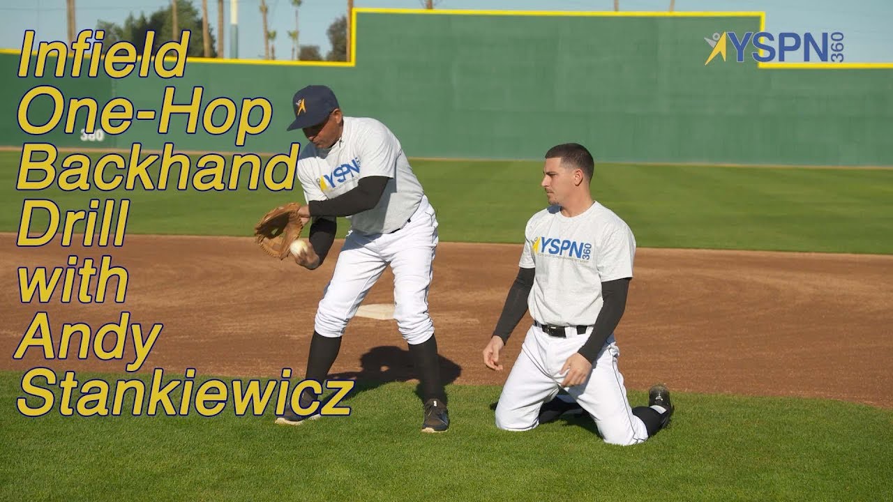 Infield One Hop Backhand Drill YouTube