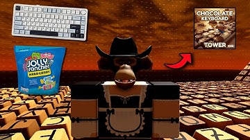 ASMR Roblox | Chocolate Clicky Keyboard Tower (Hard Candy, Whispering & Keyboard Sounds)