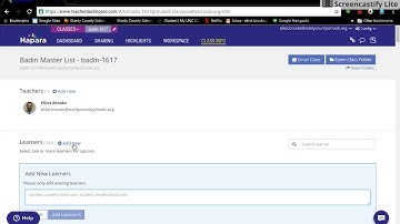 Adding Students to Your Class in Hapara