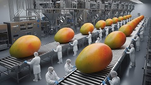 Inside the Mango Factory – From Ripe Mangoes to Puree, Jam & Dried Mangoes | Industrial Automation