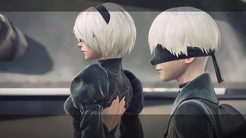 NieR:Automata - Part 12: Flooded City (Boss Fight: Goliath Flyer & Ancient Machine Weapon)