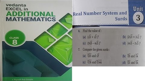 Class 8 surds  solutions of Vedanta publications for Nepali students || #vedanta  ||  Optional math