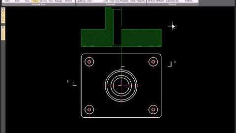 How to edit a Section Line using handles in IRONCAD