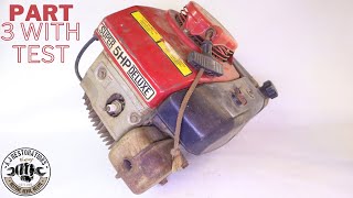 Flooded and Seized Honda Lawnmower Engine Restoration Part 3 with test