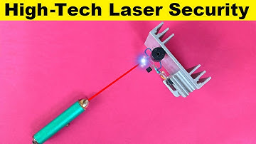 How To Make A Laser Light Security Alarm System At Home..Easy Laser Door Security Alarm..[Hindi]