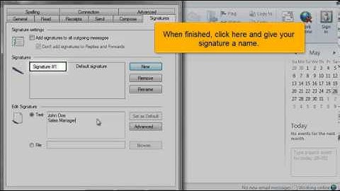 How to setup your email signature in Windows Live Mail