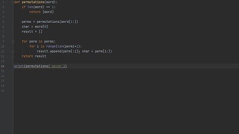 Python - All Possible Permutations w/ Recursion