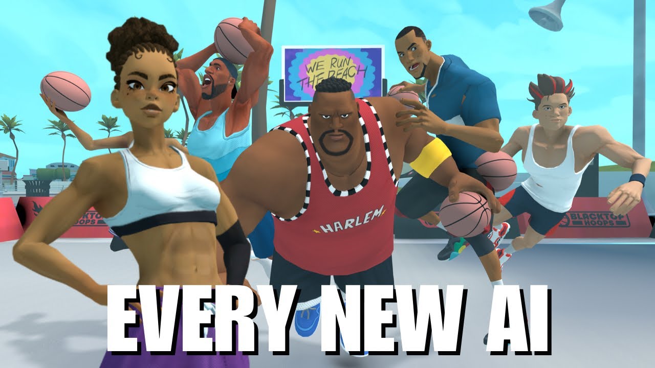 Playing EVERY NEW AI in the Blacktop Hoops Beta blacktop hoops vr