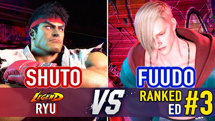 SF6 🤜 Shuto (Ryu) vs Fuudo (#3 Ranked Ed) 🤛 SF6 High Level Gameplay