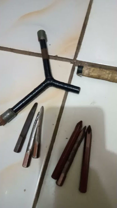 Kunci T yang di gunakan pelaku curi motor