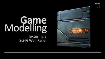 Texturing a Sci-Fi Wall Panel with Adobe Photoshop (Autodesk Maya)