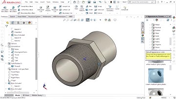 Valve Adapter in SOLIDWORKS