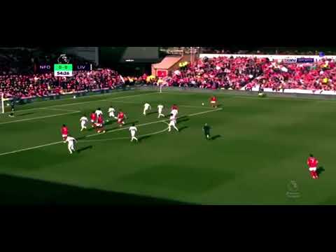 هدف نوتنجهام الاول في ليفربول ملخص مباراة ليفربول ونوتنجهام فورست اليوم