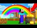 Minecraft NOOB vs PRO: NOOB FOUND TREASURE AT THE END OF RAINBOW IN VILLAGE! 100% TROLLING VILLAGER