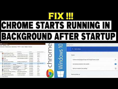 Why is Chrome running in the background on startup?