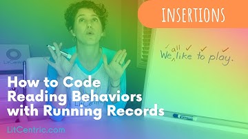 LEARN HOW TO CODE RUNNING RECORDS - insertions