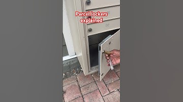 How to use parcel locker on a cluster mailbox. USPS shows what do when you have a package. #usps