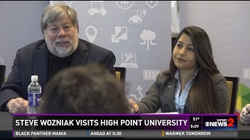 WFMY: Apple Co-Founder Steve Wozniak Mentors HPU Students