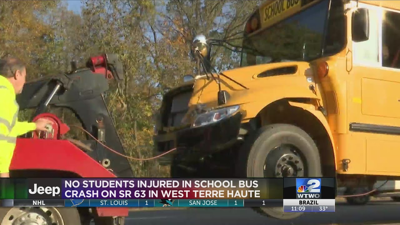 One injured in school bus collision in West Terre Haute YouTube