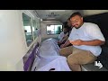 وصول جثمان الشهيد إسماعيل قنديل للمستشفى بعد قصف إسرائيلي في مواصي خان يونس جنوب قطاع غزة