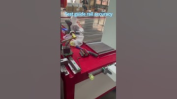 Test guide rail accuracy #manufacturing #machine #cncdrillingmachine #drilling #metal #process