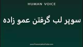 How To Pronounce سوپر لب گرفتن عمو زاده