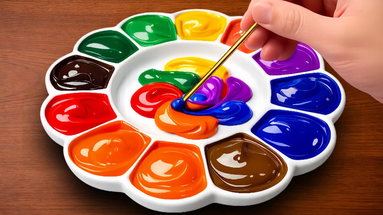 How to Making 13 Colors with Only 6 Primary Colors | Satisfying Color ...