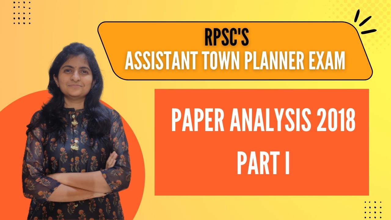 RPSC Assistant Town Planner Paper Analysis 2018 Part I YouTube