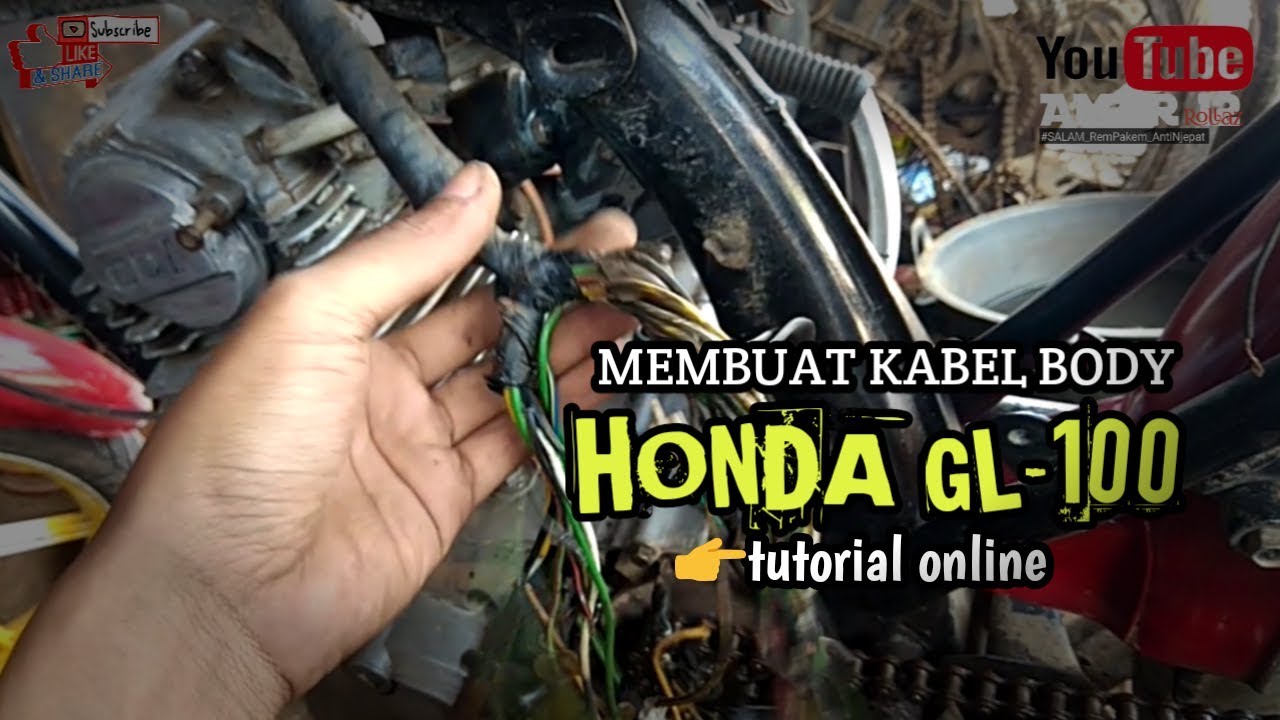 Membuat Kabel Kelistrikan GL 100 Modif CB Pake CDI Honda Grand By
