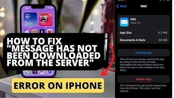 How to Fix "Message Has Not Been Downloaded From the Server" Error on iPhone #iphone   #apple