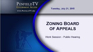 2015-07-21 PEN Zoning Brd of Appeals Meeting