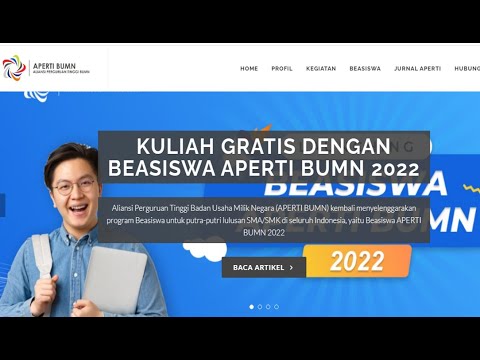 KULIAH GRATIS DENGAN BEASISWA APERTI BUMN 2022
