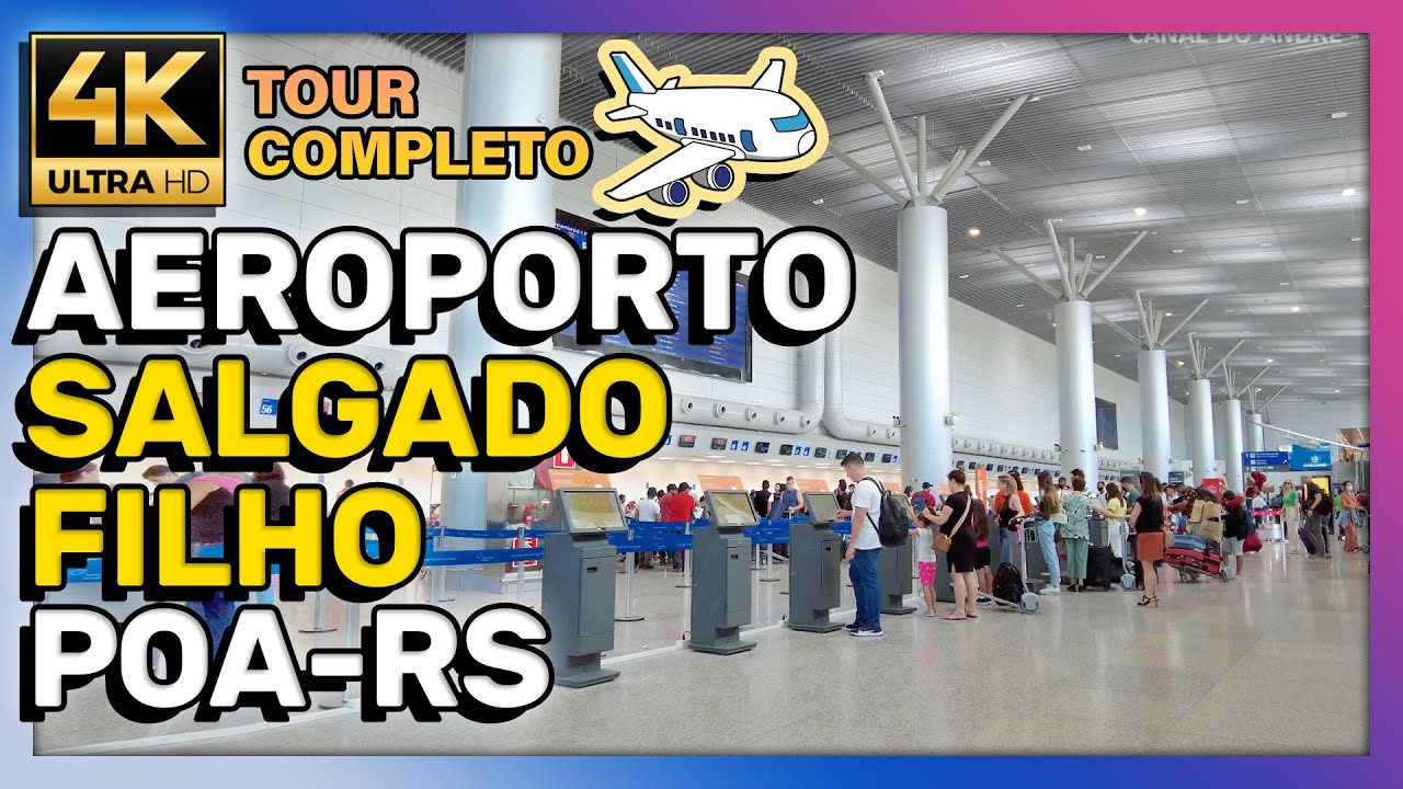 POR DENTRO do AEROPORTO Internacional de Porto Alegre , Salgado Filho, Desembarque - Arrival