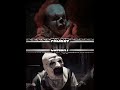 Pennywise Vs Art The Clown Meme Edit It Terrifier Terrifier 2 2022 Pennywise 