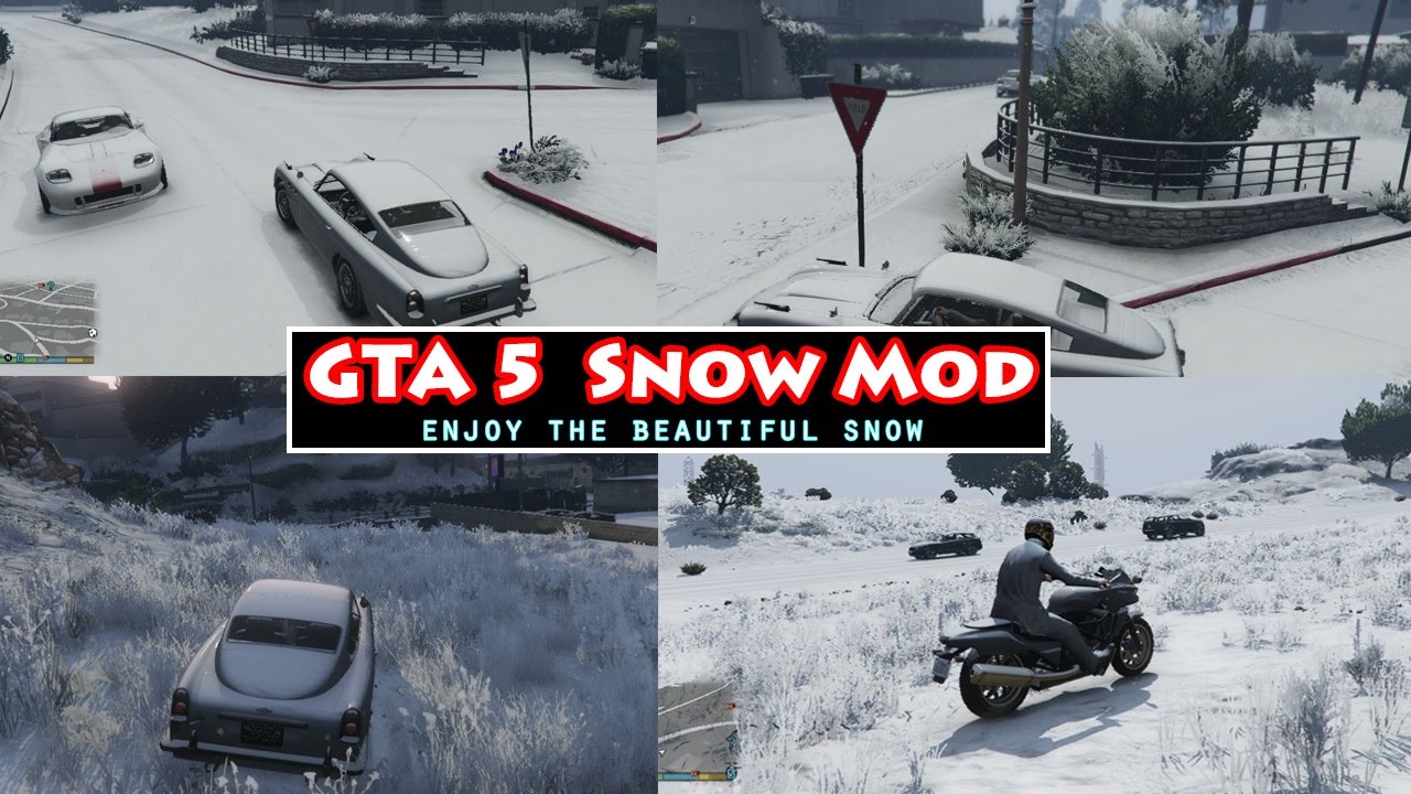 GTA 5 PC: new mod adds snow to GTA Online