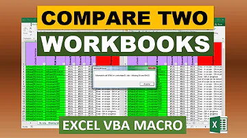 Compare Two Workbooks Excel VBA Macro