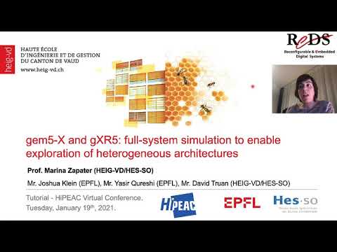 HiPEAC 2021 - gem5-X and gXR5: full-system simulation to explore heterogeneous architectures