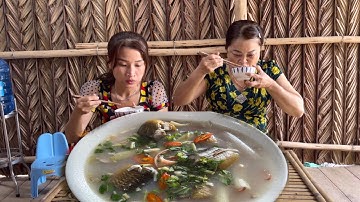 Lươn Nấu Canh Chua Cơm Mẻ Bắp Chuối Mẹ Nấu Ăn Ngon Hết Sẩy | Bếp Củi Dừa T77