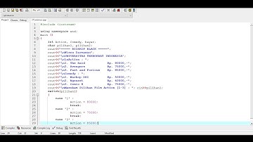 Membuat Program Tiket Bioskop di DEV C++