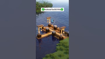 Fishing Dock in Minecraft! #shorts